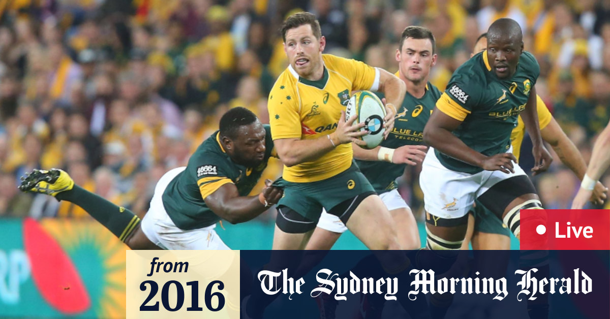 Live scores Wallabies v South Africa, Rugby Championship 2016, Brisbane